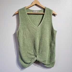 Green Sleeveless Sweater